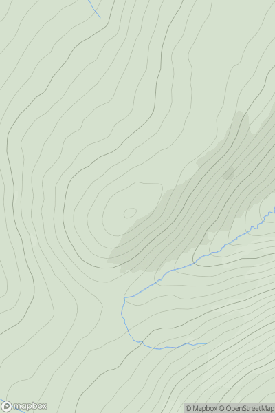 Thumbnail image for Foel Frech [Barmouth to Betws-y-Coed and Bala] showing contour plot for surrounding peak